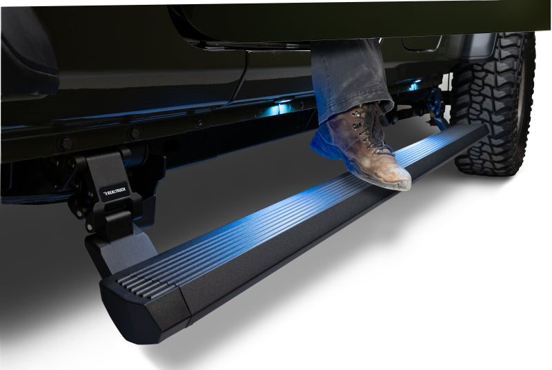 Go Rhino 20451687PC RealTruck 20-24 Jeep Gladiator CC 4dr VoltStep Electric Running Board Kit (Cut/Drill Req.) - Tex Blk