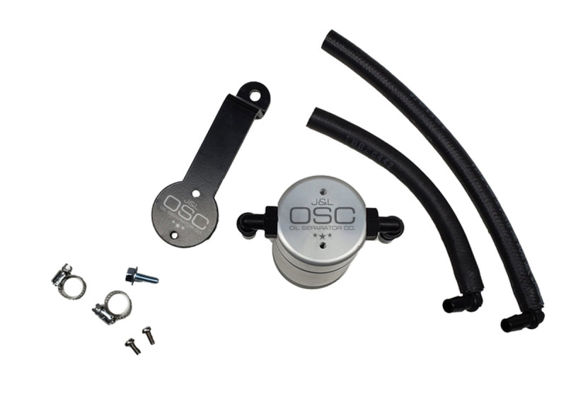 J&L 3104D-C 16-23 Toyota Tacoma 3.5L Driver Side Oil Separator 3.0 - Clear Anodized