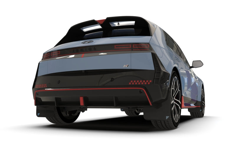 Rally Armor MF117-BAT-BLK-PBL 2025 Hyundai Ioniq 5 N Black UR Mud Flap Light Blue Battery Logo
