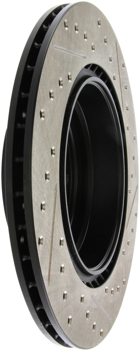 Stoptech 127.34080R StopTech 06 BMW 330 / 07-09 BMW 335 Slotted & Drilled Right Rear Rotor