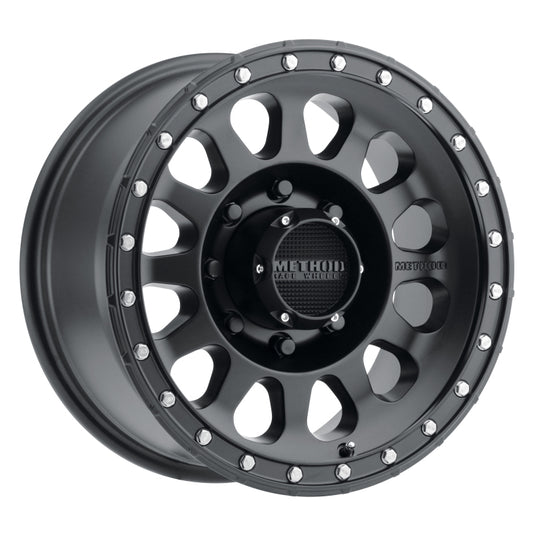 Method Wheels MR31578580500 Method MR315 17x8.5 0mm Offset 8x6.5 130.81mm CB Matte Black Wheel