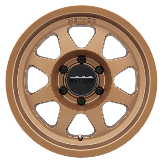 Method Wheels MR70179060912N Method MR701 17x9 -12mm Offset 6x5.5 106.25mm CB Method Bronze Wheel