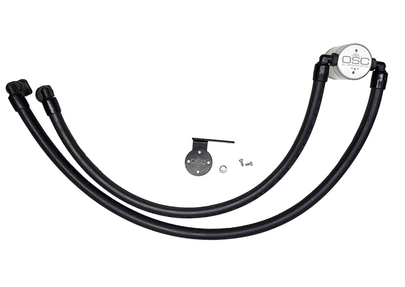 J&L 3042P-C 17-22 Ford F-250 6.2L/7.3L Passenger Side Oil Separator 3.0 - Clear Anodized