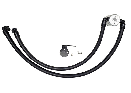 J&L 3042P-C 17-22 Ford F-250 6.2L/7.3L Passenger Side Oil Separator 3.0 - Clear Anodized