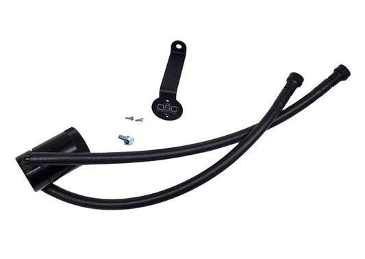 J&L 3089D-B 20-25 Chevy Silverado/GMC Sierra 2500/3500 6.6L Drivers Side Oil Separator 3.0 - Black Anodized