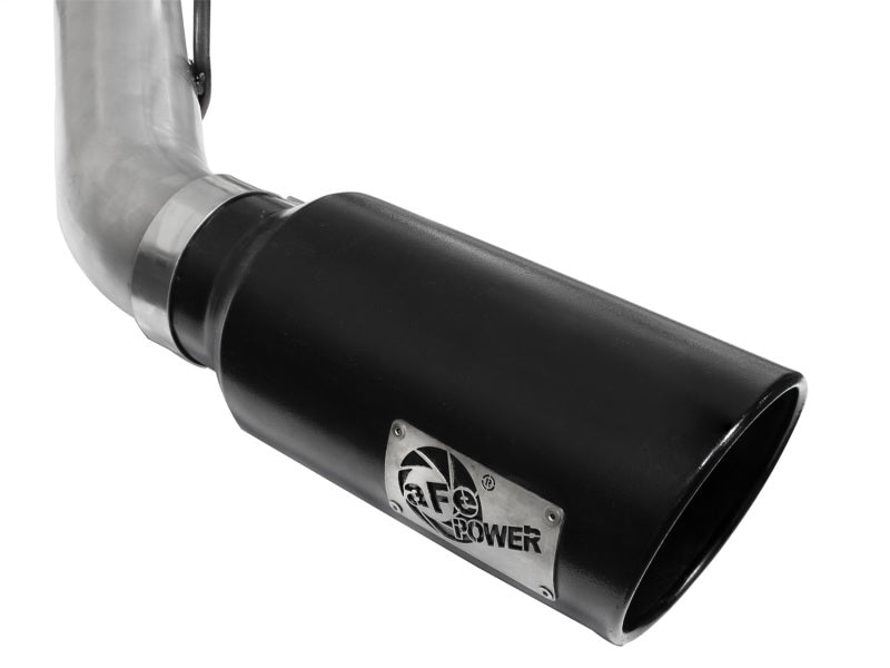 aFe 49-03065-B Atlas Exhaust 4in DPF-Back Al Steel 11-14 Ford Diesel Trucks V8-6.7L (td)