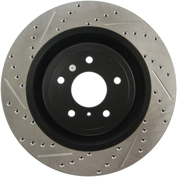 Stoptech 127.42100R StopTech Infiniti G37 / Nissan 370Z SportStop Slotted & Drilled Front Right Rotor