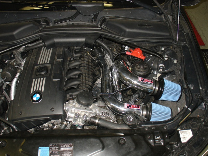 Injen SP1130WB 08-09 535i E60 3.0L L6 Twin intake & AMSOIL Filters Wrinkle Black Short RAM Intake