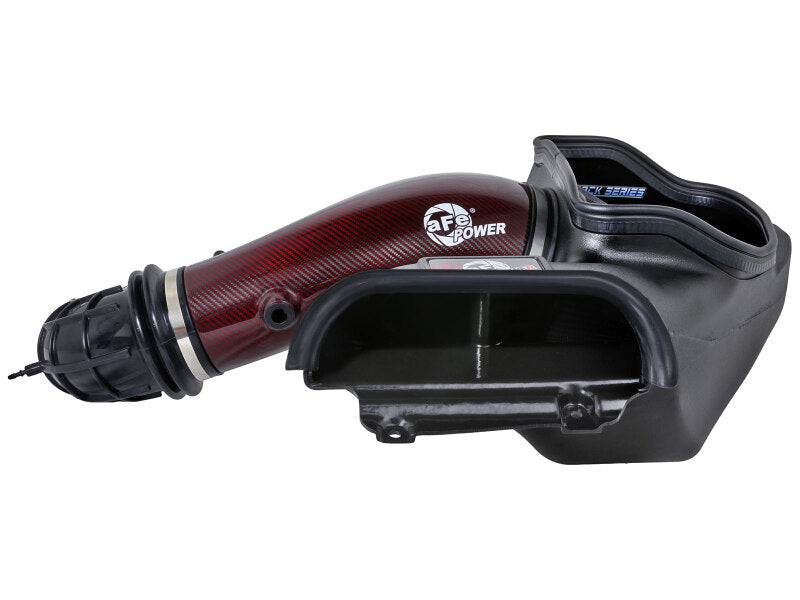 aFe 57-10030KR 23-24 Ford F150 Raptor R Supercharged Red Carbon Track Series Air Intake w/ P5R Filter (MOQ 24)