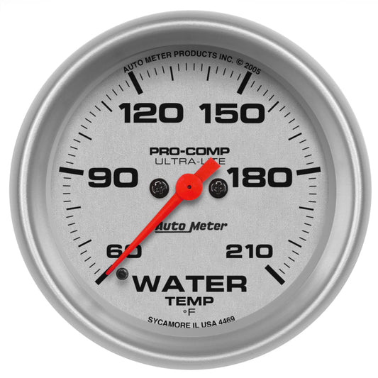 Autometer ATM4469 Ultra Lite 2-5/8in Water Temp 60-210 Electric