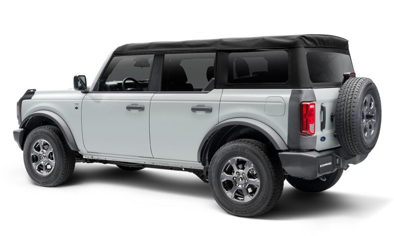 Bushwacker 14124 21-22 Ford Bronco (2/4 Door) Trail Armor Rear Corner (2pc Rear) - Tex. Black