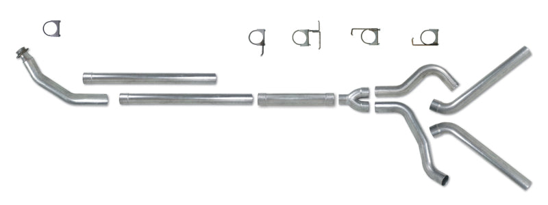 Diamond Eye Performance K4214A-RP Diamond Eye KIT 4in TB MFLR RPLCMENT PIPE DUAL AL: 94-02 DODGE CUMMINS 5.9L