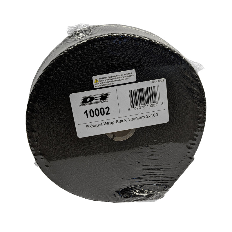 DEI 10002 Exhaust Wrap 2in x 100ft - Titanium - Black