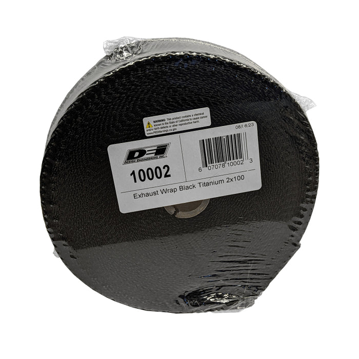DEI 10002 Exhaust Wrap 2in x 100ft - Titanium - Black