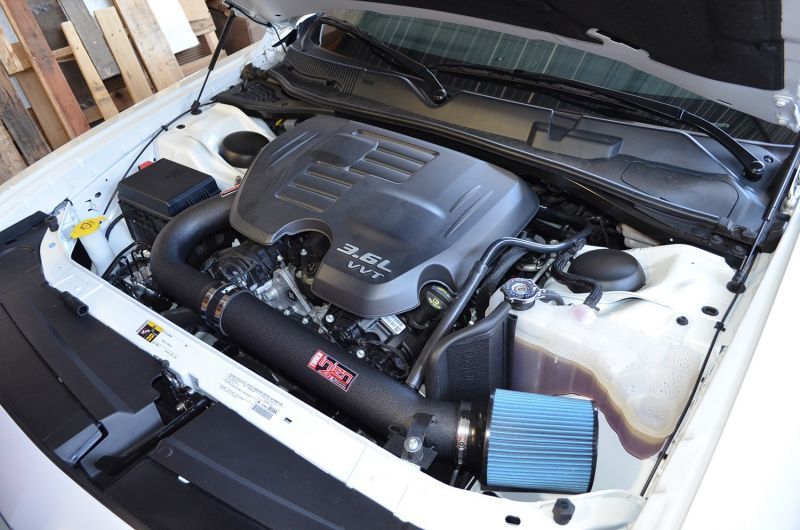 Injen PF5072WB 11-14 Chrysler 300/Dodge Charger/Challenger V6 3.6L Pentastar w/MR Tech&Heat Shield Wrinkle Bl