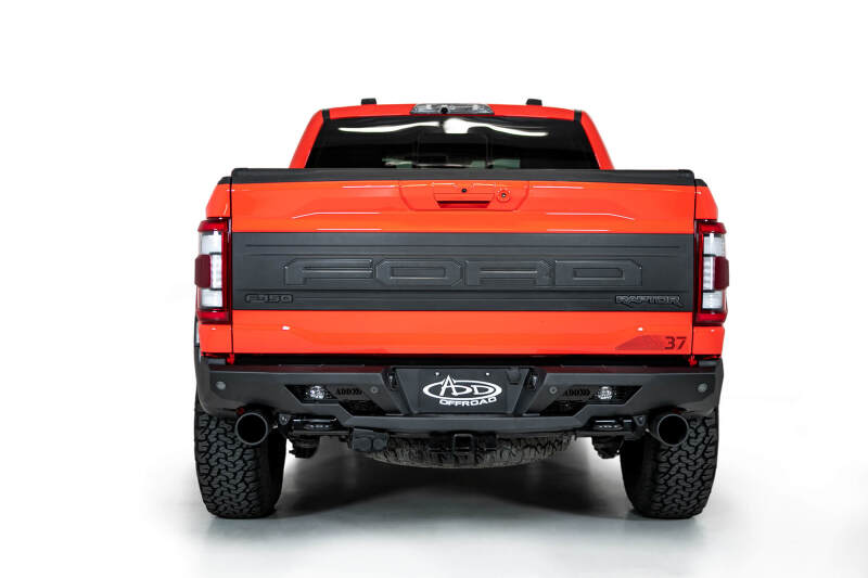 Addictive Desert Designs R210081090103 2022+ Ford Raptor Stealth Fighter R Bumper w/ 2 Cube Lights - Hammer Black