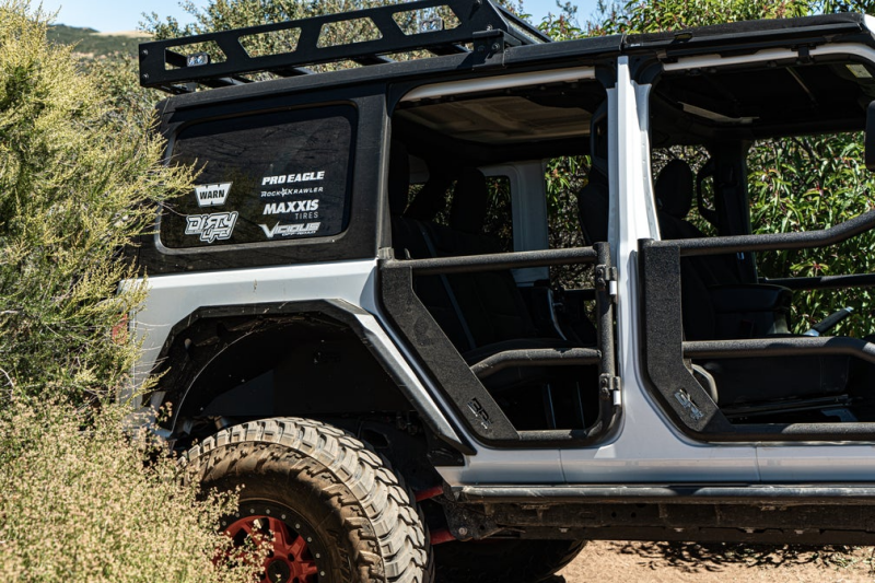 Body Armor 4x4 JL-6155 2018+ Jeep Wrangler JL Gladiator JT Tube Doors Rear Pair