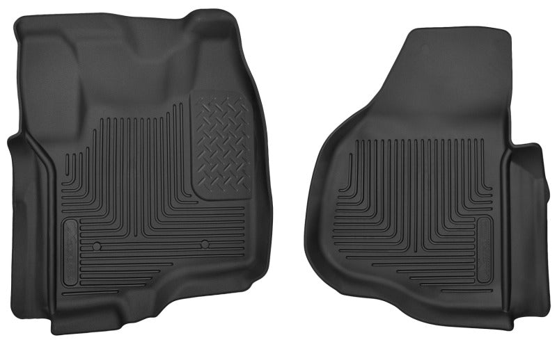 Husky Liners 53321 12-13 F-250/F-350/F-450 Super Duty X-Act Contour Black Front Floor Liners