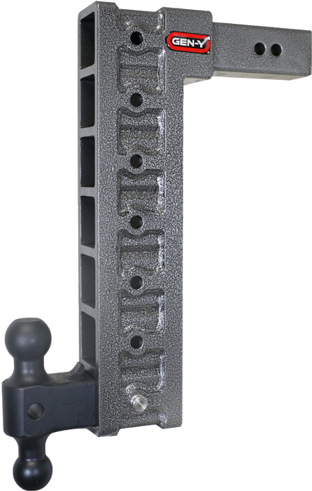 GEN-Y Hitch GH-617 Gen-Y Mega Duty 2.5in Shank 18in Drop 3K TW 21K Hitch w/GH-061 Dual-Ball/GH-0101 Stabilizer Kit