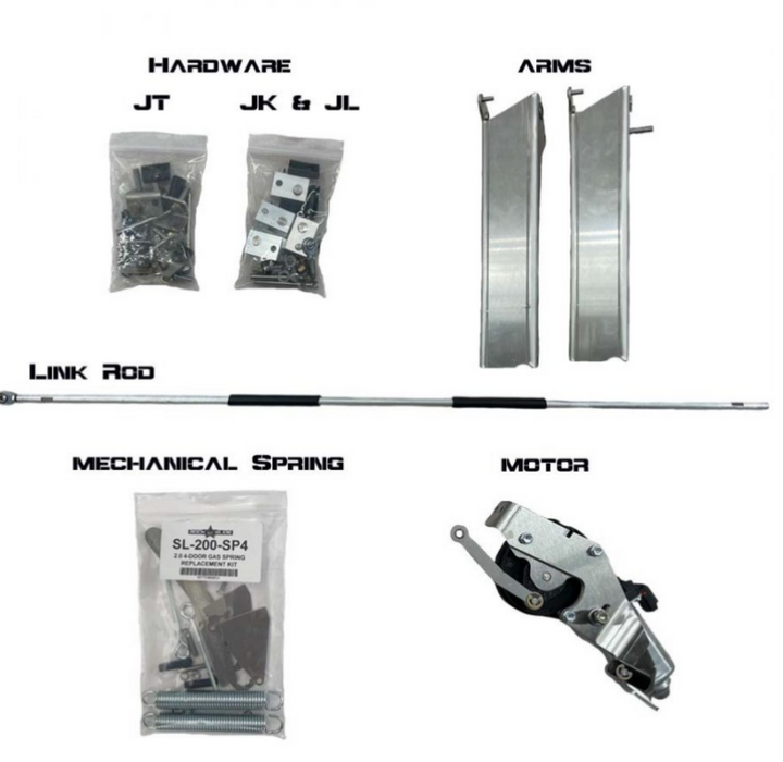 Rock Slide Engineering REBUILD20-079 Rock Slide Rebuild Kit for Gen2 Step Sliders - JL 4DR DRVR