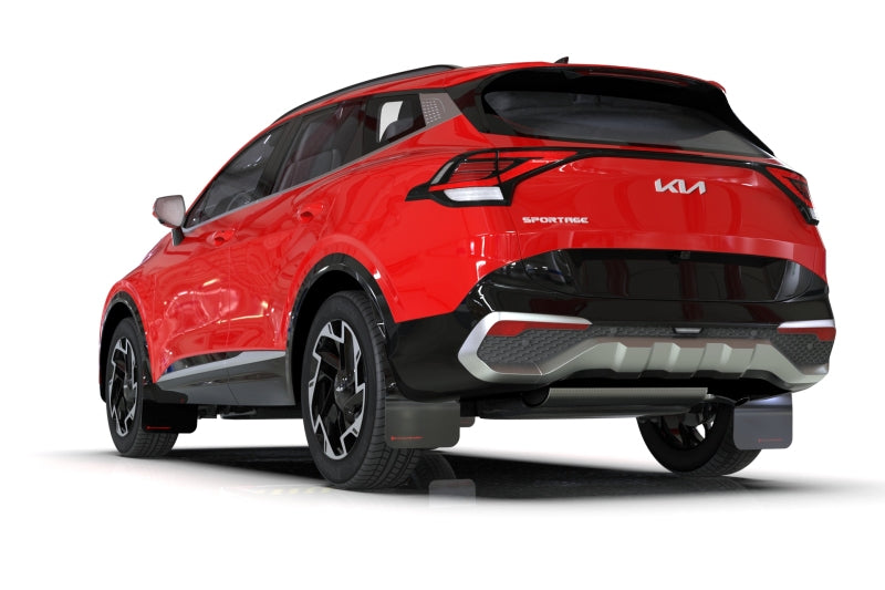 Rally Armor MF81-UR-BLK-MBK 23-25 Kia Sportage Black UR Mud Flap w/ Metallic Black Logo