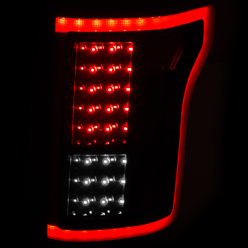 ANZO 311261 2015-2016 Ford F-150 LED Taillights Black