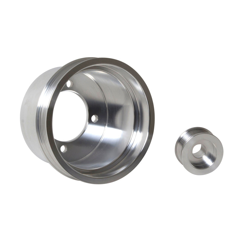 BBK 1619 94-98 Mustang 3.8 V6 Underdrive Pulley Kit - Lightweight CNC Billet Aluminum (2pc)