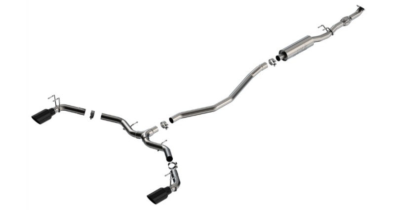 Borla 140922BC 2023 Integra/22-23 Civic Si 1.5L 4 CYL. MT FWD 4DR 2.50in S-Type Catback Exhaust Black Chrome