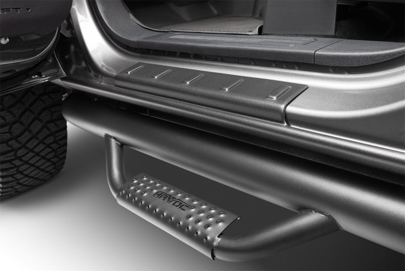 Husky Liners 2874089 14-18 GMC Sierra 1500 DC Trail Armor Rocker Panel & Sill Plate Cover (4pc) - Tex. Blk
