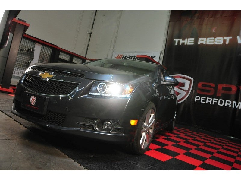 SPYDER 5037916 Spyder Chevy Cruze 11-14 Projector Headlights LED Halo -DRL Blk High H1 Low H7 PRO-YD-CCRZ11-DRL-BK