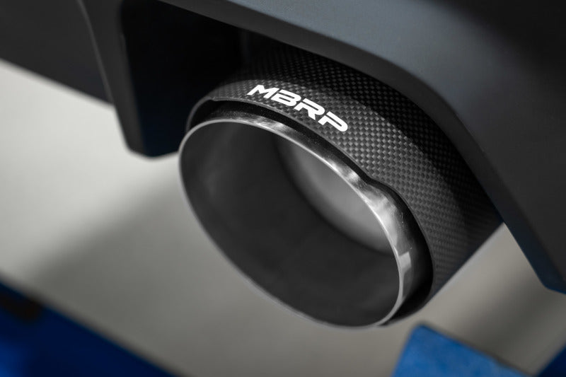 MBRP S43023CF 2023 Toyota Corolla GR 1.6L T304 SS 3in Cat-Back Dual Split Rear w/ Carbon Fiber Tips