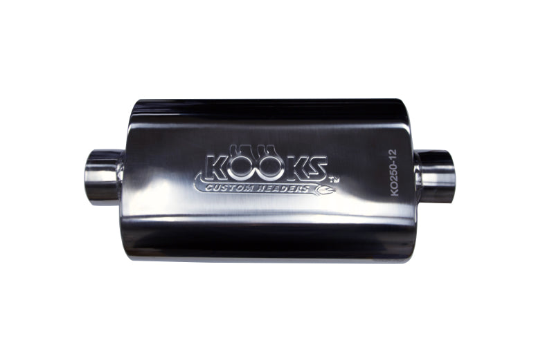 Kooks Headers KO250-12 Kooks Universal 2 1/2in Center/Center Oval Muffler (4x8x12)