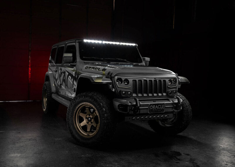 ORACLE Lighting 5917-023 Oracle Jeep Wrangler JL/Gladiator JT Integrated Windshield LED Light Bar System