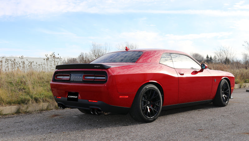 CORSA Performance 14989BLK Corsa 2015-2023 Dodge Challenger Hellcat Dual Rear Exit Extreme Exhaust w/ 3.5in Black Tips