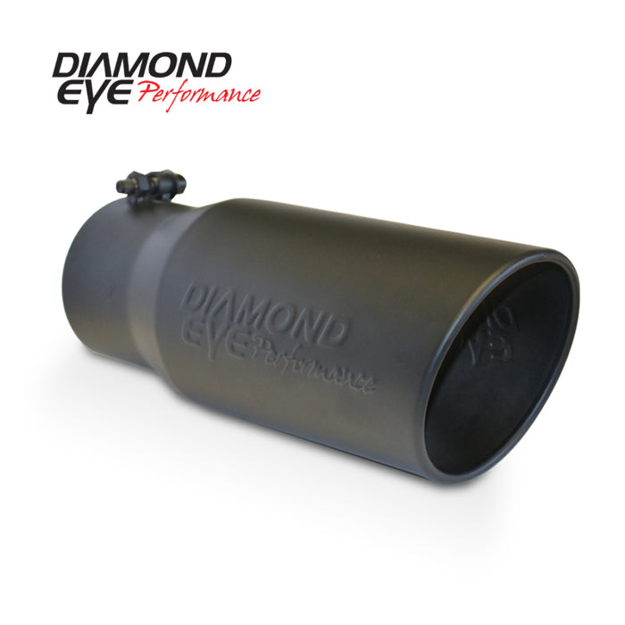 Diamond Eye Performance 5612BRA-DEBK Diamond Eye TIP 5in-6inX12in BOLT-ON ROLLED ANGLE 15 ANGLE CUT DIAMOND EYE BLACK POWDERCOAT