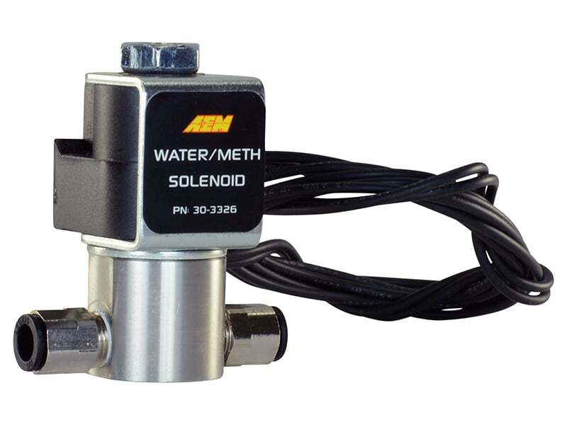 AEM 30-3326 Water/Methanol Injection System - High-Flow Low-Current WMI Solenoid - 200PSI 1/8in-27NPT In/Out