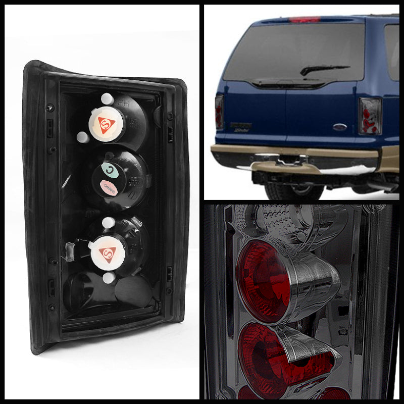 SPYDER 5002945 Spyder Ford Excursion 00-06/Econoline 150/250/350/450/550 95-06 Euro Tail Lights Smk ALT-YD-FEC00-SM