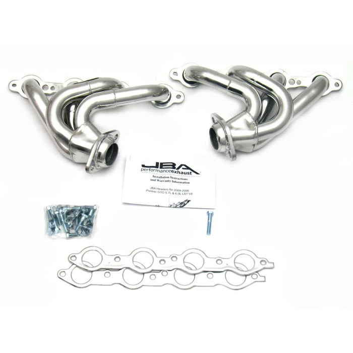 JBA 1809SJS 04-06 Pontiac GTO 5.7/6.0L LS 1-5/8in Primary Silver Ctd Cat4Ward Header