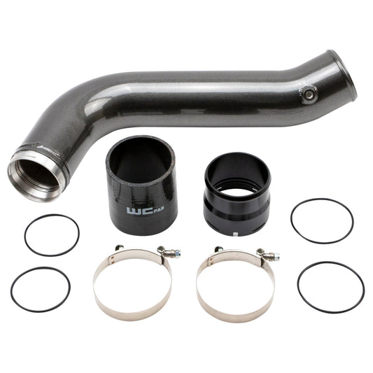 Wehrli WCF100381-GB 20-24 Chevrolet 6.6L L5P Duramax Passenger Side 3.5in Intercooler Pipe - Gloss Black