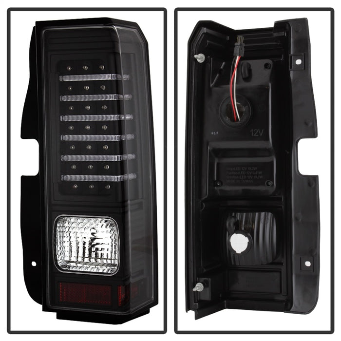 SPYDER 5017697 xTune Hummer H3 06-09 ( Non H3T ) LED Tail Lights Black ALT-ON-HH306-LED-BK