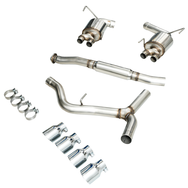 AWE Tuning 3015-42098 2015+ Subaru WRX VA Sedan Touring Edition Exhaust - Chrome Silver Tips (102mm)