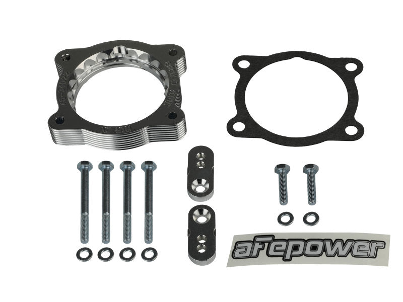 aFe 46-34022 02-09 Chevrolet Trailblazer/ 02-09 GMC Envoy L6 4.2L Silver Bullet Throttle Body Spacer - Silver