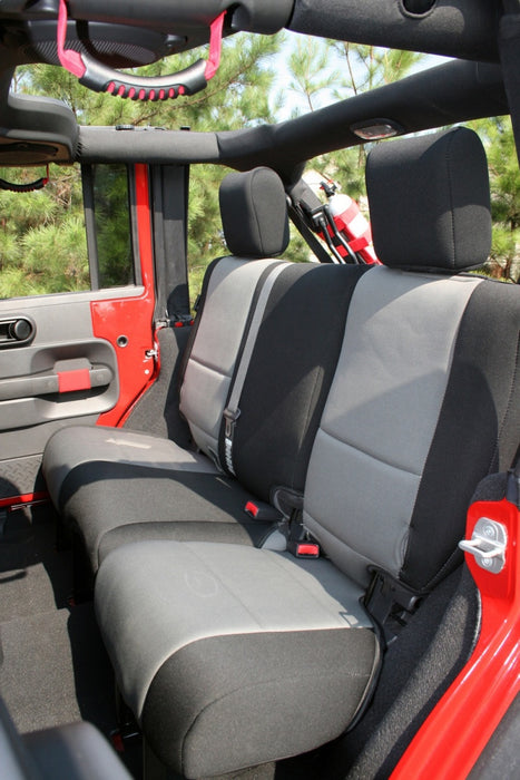 Rugged Ridge 13297.09 Seat Cover Kit Black/Gray 11-18 Jeep Wrangler JK 4dr