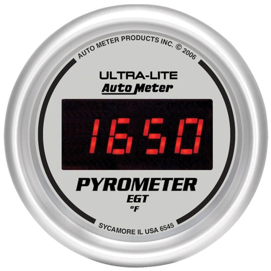 AutoMeter 6545 Autometer Ultra-Lite 52MM 0-2000 Degree Digital Pyrometer