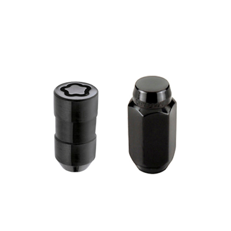 McGard 84527 5 Lug Hex Install Kit w/Locks (Cone Seat Nut) M14X1.5 / 22mm Hex / 1.635in. Length - Black