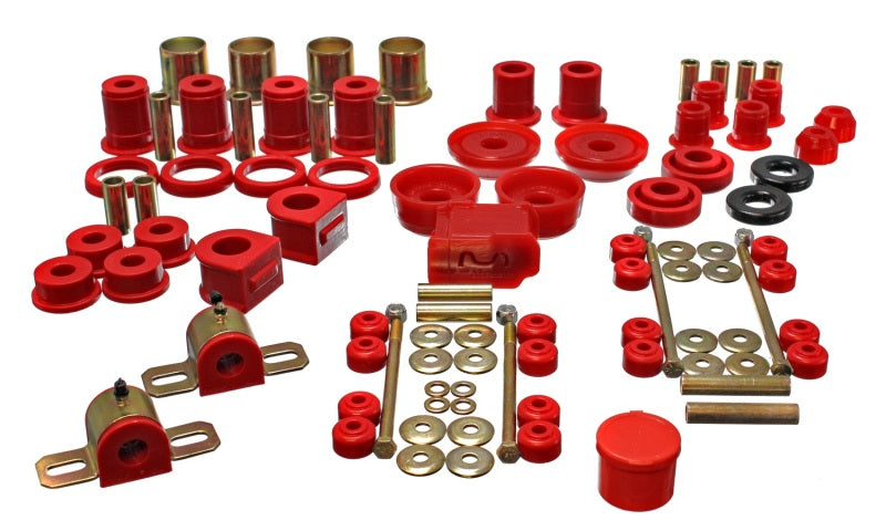 Energy Suspension 3.18130R 93-02 Chevrolet Camaro Red Hyper-flex Master Bushing Set