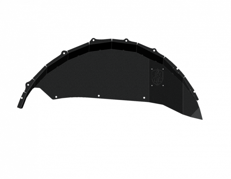 Road Armor 518LFRSB 18-20 Jeep Wrangler JL Stealth Rear Fender Liner Body Armor - Black Steel