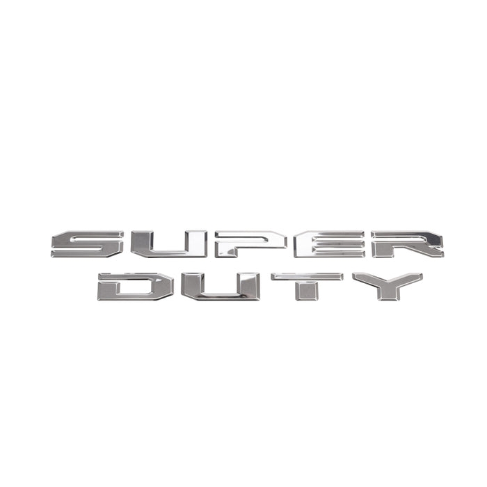 Putco 55557FD 20-23 Ford SuperDuty Stainless Steel Tailgate Lettering Kit