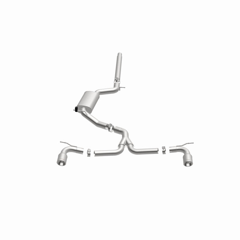 Magnaflow 15357 MagnaFlow SYS C/B Dual Split Rear Exit 4in Polished Tips 2015 VW GTI 2.0L Turbo