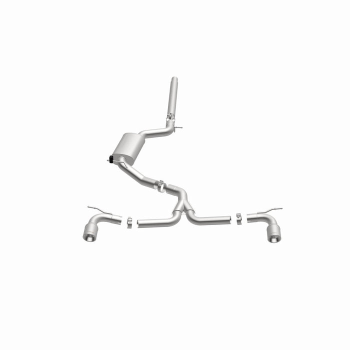 Magnaflow 15357 MagnaFlow SYS C/B Dual Split Rear Exit 4in Polished Tips 2015 VW GTI 2.0L Turbo